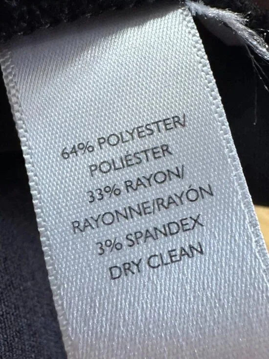 Ann Taylor Loft dress Women 8 Little Black LBD Sleeveless Cut Out Lace cocktail - Picture 6 of 6